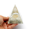 Crystal Quartz Cosmic Orgonite Pyramid - 3 inch