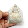 Crystal Quartz Cosmic Orgonite Pyramid - 3 inch