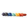 Chakra Stone Bonded twisted Double Terminated wand - 7 inch