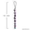 Amethyst Wall hanger / Amulet with Chakra Stones - 12 inch