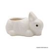 Bunny Figurine Ceramic Crystal Container Home Décor