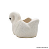 Swan Figurine Ceramic Crystal Container Home Décor