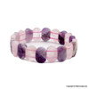 Amethyst & Rose Quartz Faceted Beads Bracelet