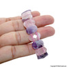 Amethyst & Rose Quartz Faceleted Bracelet