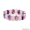Amethyst & Rose Quartz Faceleted Bracelet
