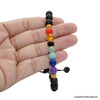 Chakra Stones & Lava beads adjustable Bracelet