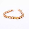 Citrine Tennis Bracelet - 14K Rose Gold over Sterling Silver