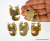 Gold Plated Agate Scorpian Pendant