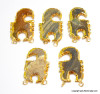 Gold Plated Agate Scorpian Pendant
