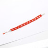 Red Carnelian wire-wrap sterling silver layered bracelet