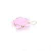 Halo Rose Quartz single wire-wrap star pendant