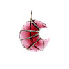 Halo Cherry Quartz single wire-wrap pendant