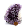 Amethyst & Selenite Aura purple Geode