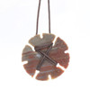 Agate Arrowhead Red Indian Pendant necklace - Sun Design