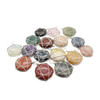 Bag of 10 Mixed Crystal wire-wrap disc pendants