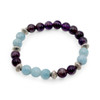 Angelite & Amethyst Beads Bracelet