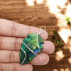 Titanium aura quartz arrowhead wire wrap pendant