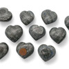 Pyrite over Lapis Lazuli Puffy Heart Value - 1 1/2 inch