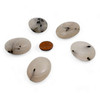 White Rutile Quartz Oval Thumb / Worry Stones White Rutile Quartz Oval Thumb / Worry Stones