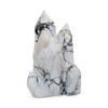 Howlite Natural Polished Crystal Point - 230 Grams