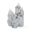Howlite Natural Polished Crystal Point - 230 Grams