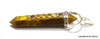 Tiger Eye Chakra Pendant - Double pointed