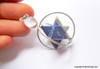 Lapis Lazuli Merkaba Cage Pendant