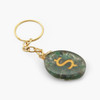 Green Aventurine Orgonite Oval Worrystone Keychain