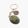 Green Aventurine Orgonite Angelic Number Oval Keychain