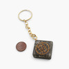Pyrite Orgonite Angelic Number Square Keychain