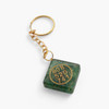 Green Aventurine Orgonite Angelic Number Square Keychain