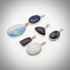 Assorted gemstone sterling silver handmade pendants Assorted gemstone sterling silver handmade pendants