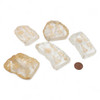 Himalayan Crystal Slabs engraved with Reiki Sign - 2 to 3 inch