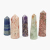 Bag of 5 Assorted Crystals Obelisk Points 2 to 5 inch