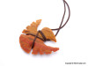 Eagle Shaped Arrowhead Agate Leather Wrap Pendant