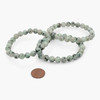 Kiwi Jasper beads bracelet - 8 mm