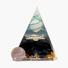 Lot of 10 Orgonite pyramids with natural crystals & copper