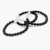 Selenite & Black Tourmaline 8 mm Beads Bracelet – Wholesale Crystal Jewelry