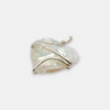 Aura Opalite wire wrap heart pendant
