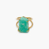 Raw Amazonite Ring - Adjustable size