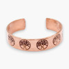 Copper Cuff Bracelet - Tree of life design