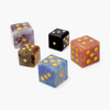 Lot of 5 mixed crystal dice cubes