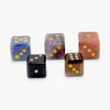 Lot of 5 mixed crystal dice cubes