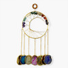 Chakra Stone wall hanger amulet with agate slabs