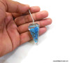 Halo Turquoise Orgonite Pendulum - 6 Facets