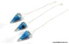 Halo Turquoise Orgonite Pendulum - 6 Facets