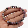 Multi Tourmaline Beads Bracelet - 6 mm