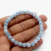 Aquamarine Beads Bracelet - 6 mm