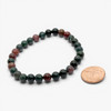 Blood Stone Beads Bracelet - 6 mm