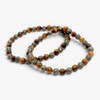 Tiger Eye & Pyrite Faceted Beads Bracelet - 6 mm